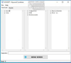 Official Download Mirror for VOVSOFT Keyword Combiner