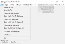 Official Download Mirror for APS (Applications Position and Size)