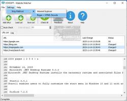 Official Download Mirror for VOVSOFT Website Watcher