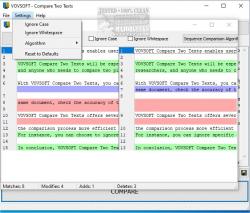 Official Download Mirror for VOVSOFT Compare Two Texts