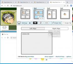 Official Download Mirror for Tab Resize - split screen layouts for Chrome and Opera
