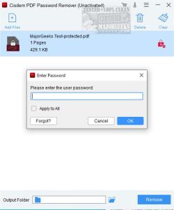 Official Download Mirror for Cisdem PDF Password Remover