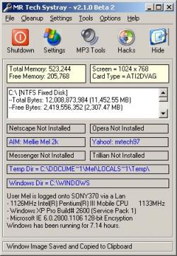 Official Download Mirror for MR Tech Systray