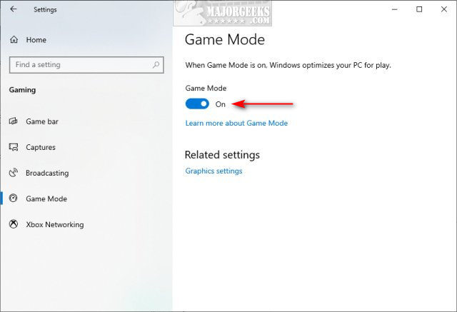 How To Turn On Or Off Game Mode In Windows 10 Majorgeeks