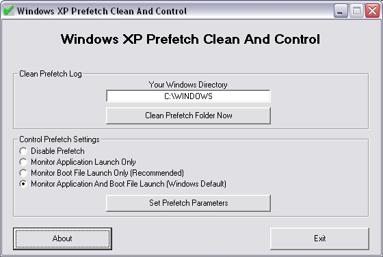 Windows Xp Prefetch Clean And Control, How To Mirror Screen Windows Xp
