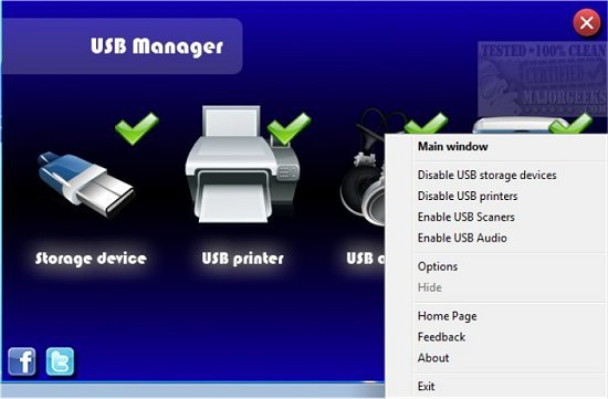 USB Manager Helps Control USB Port Access - MajorGeeks